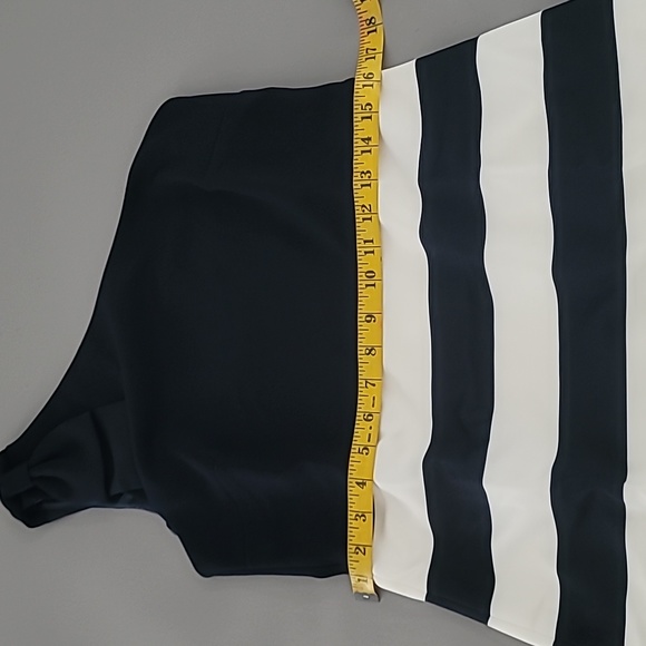 Ted Baker Hilila Rowing Stripe One Shoulder Dress Size 4 TB 10 US - Picture 7 of 11
